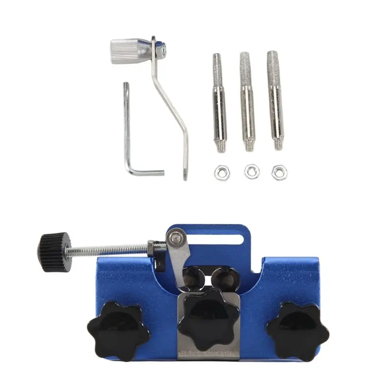 ABRW-Portable Hand-Operated Chain Grinder Set Chain Clamp Grinder Chainsaw Chainsaw Quick Grinding Tool Durable