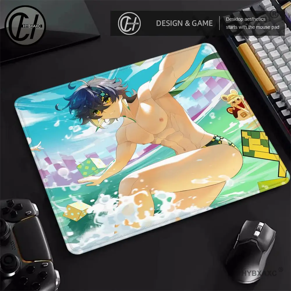 Genshin Kinich Mouse Pad Cartoon rubber Small mouse pad desktop computer office keyboard e-sports ROGs game HYBXAXC Mouse pad