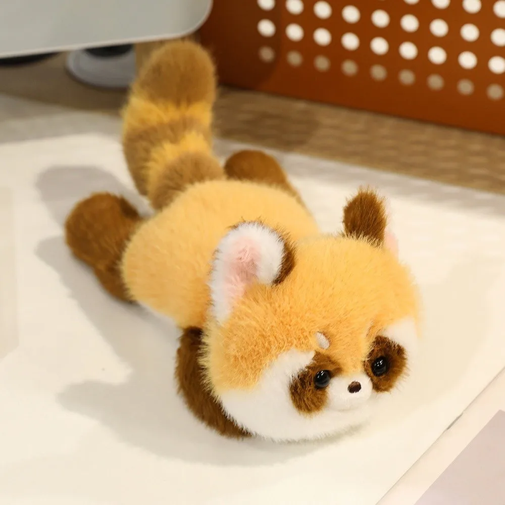 Presente de aniversário almofada de pulso animais sentados animais de estimação guaxinim dos desenhos animados boneca de pelúcia crianças