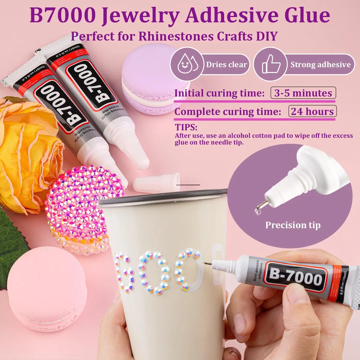 12grid 2-6MM Resin Jelly Rhinestones for Crafting ,Bedazzling Non Hotfix Gems for DIY Tumblers Clothing Shoes Manicure