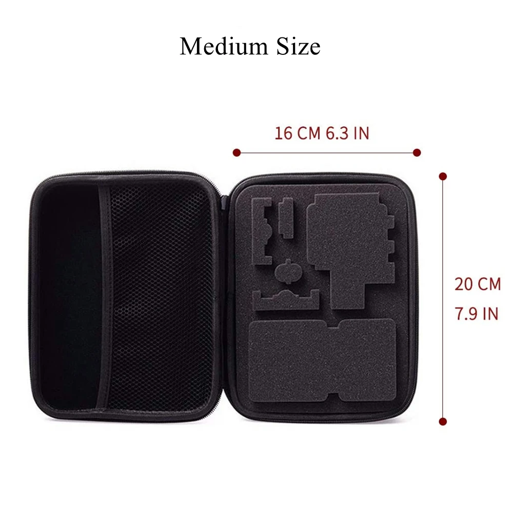 Carry Case Small Medium Large Size Accessory Anti-shock Storage Bag Box For Hero11 10 9 8 7 SJCAM M20 SJ6 SJ7 Action Camera