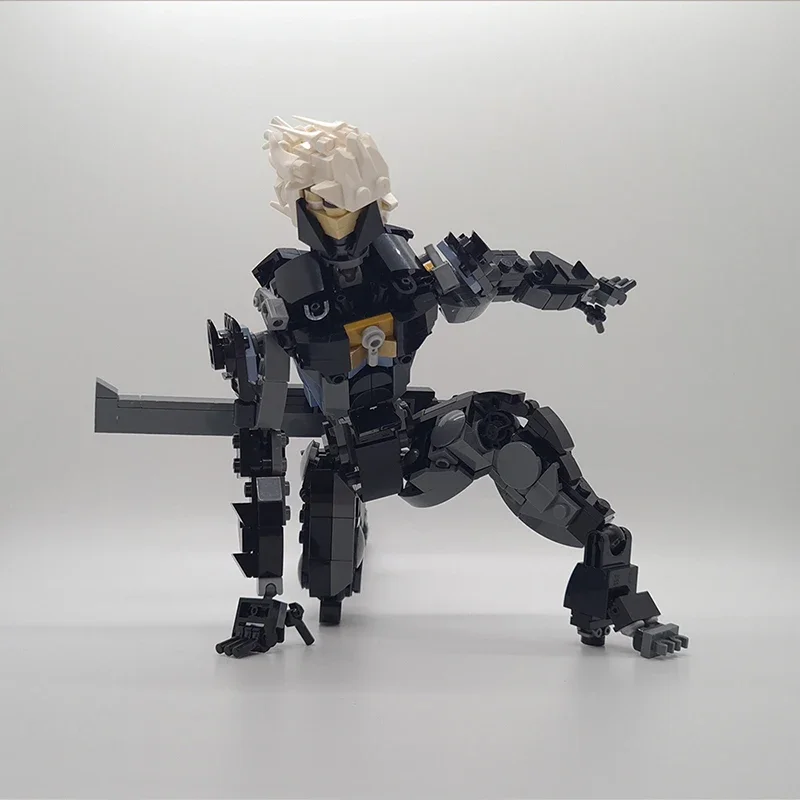 MOC seria gier metalowa figurka Raiden do budowania klocków montażowych MOC-152066 figurka postaci z gry prezent świąteczny zabawka z klocków