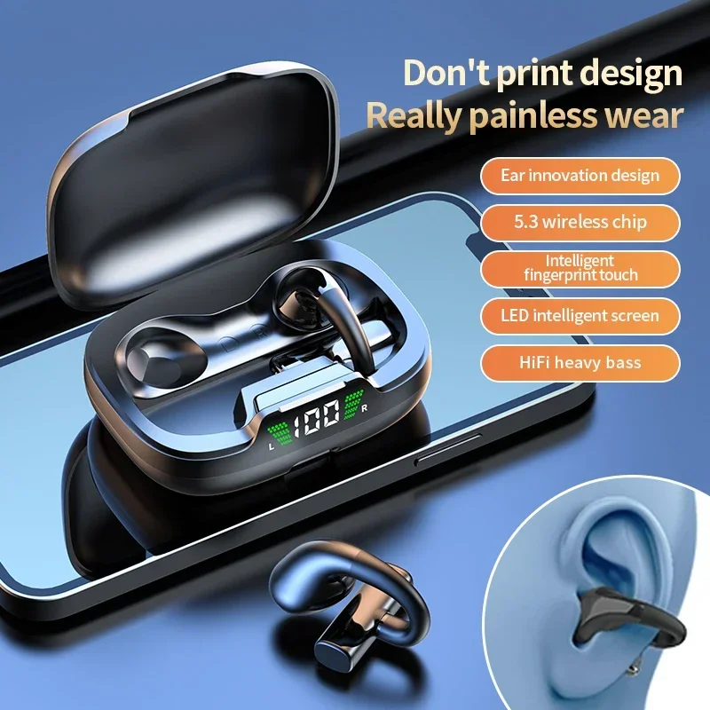 JR03 Headphones HiFi Earbuds Bluetooth Earphones Wireless Headset Wholesale Sport Smart Display Stereo Microphones 2024 PK M28