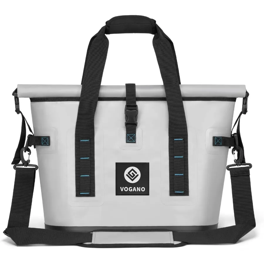 

40 Can Soft Cooler Bag - Insulated Leak-Proof Large Cooler Bag with Roll-Top Waterproof Seal Portable Ice Chest for Camping Bea