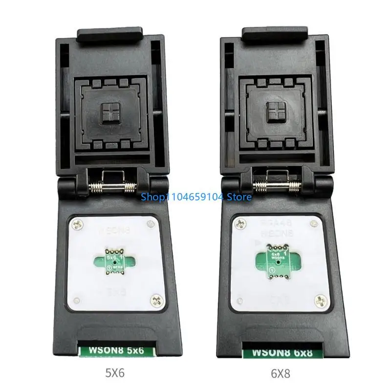 WSON8 5X6mm 6X8mm IC Socket Highly precise Molded Chip Adapter Suitable for Different IC Packages