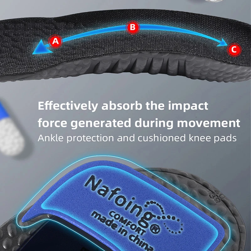 EVA Insoles สําหรับรองเท้า Shock พื้นรองเท้า Orthotic Absorption ระงับกลิ่นกาย Breathable Cushion Running Insoles สําหรับฟุต Arch Support