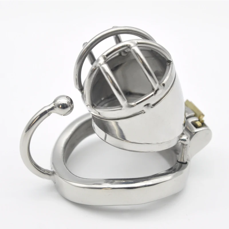 Chaste Bird Stainless Steel Male Chastity Small Cage with Base Arc Ring Devices Cock Ring Penis Ring Adult sex toys C271