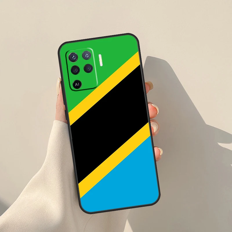 Tanzania Flag Funda For OPPO A5 A9 2020 A31 A53 A52 A72 A15 A16 A83 A91 A93 A54 A74 Find X3 X5 Pro Case