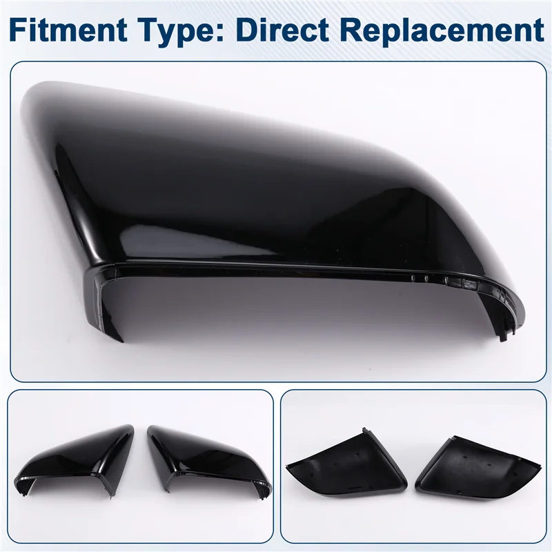 

2015-2020 US For Ford Mustang Side Door Wing Mirror Shell Rearview Mirror Covers