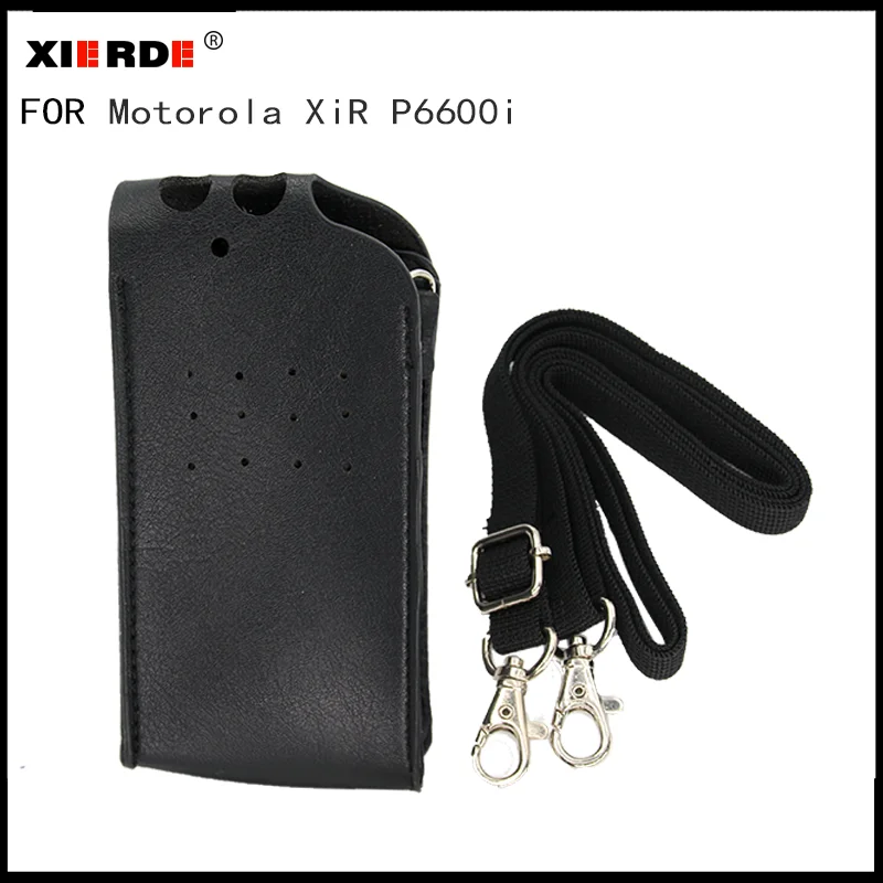 XIERDE Is Compatible With XIRP6600 DEP550 DP2400 Walkie Talkies Protective Case XPR3300 P6600IDigital Walkie Talkie Leather Case