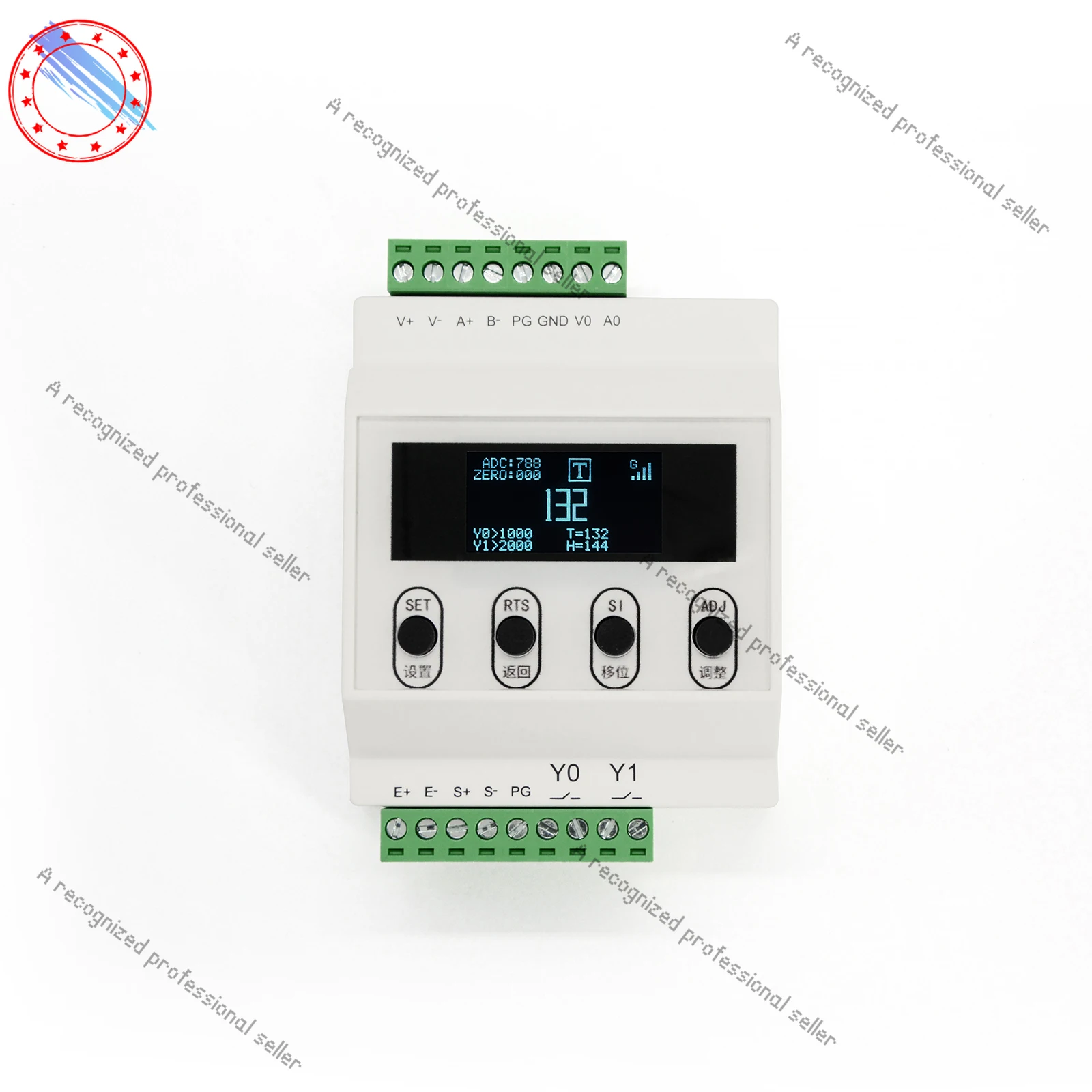 

Load Cell Sensor Amplifier Transmitter with Display Anti-Interference Conversion 0-5V 0-10V 4-20mA Rs-485 Modbus Communication