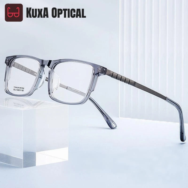 

Новые мужские деловые ретро-очки XUKA, квадратные, люксовые, из ацетата, модель MK1006, женские очки «кошачий глаз»
