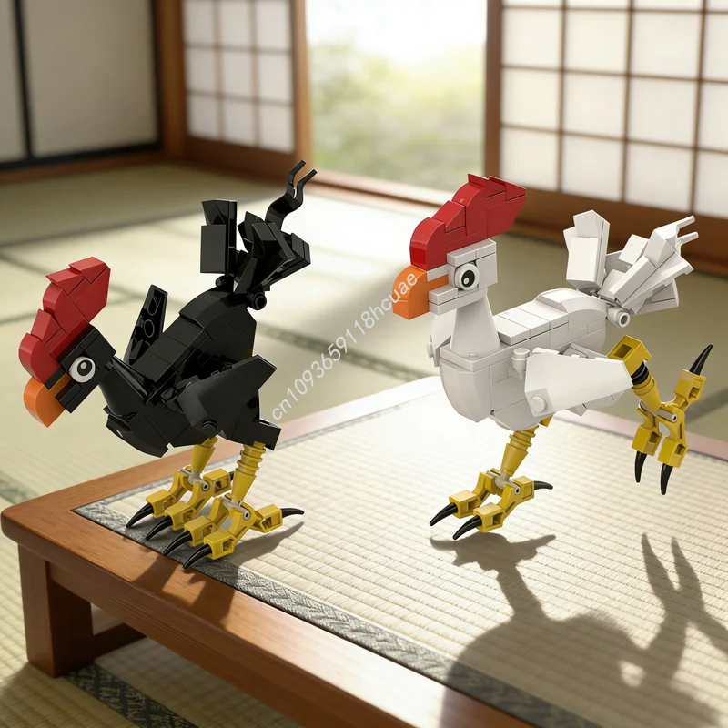 

Набор для сборки MOC Creator: 186 деталей, модель крупных кур, конструктор, архитектурные блоки, рождественский подарок, креативное образовательное решение для сборки