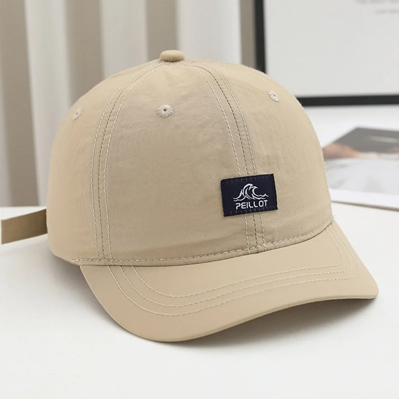 Eine Herren-Kappe mit kurzer Krempe, neuer Sommerstil, atmungsaktive und schnell trocknende Baseballmütze, leichte Soft-Top-Entenschnabelmütze für Damen – Detail 1