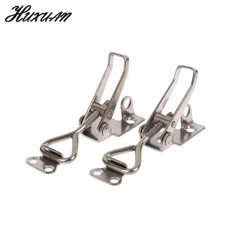 1Pc 304 Stainless Steel Clamp Deck Hasp Lock Boat Accessories Locker Anti Rattle Latch Fastener Clamp Marine Fastener