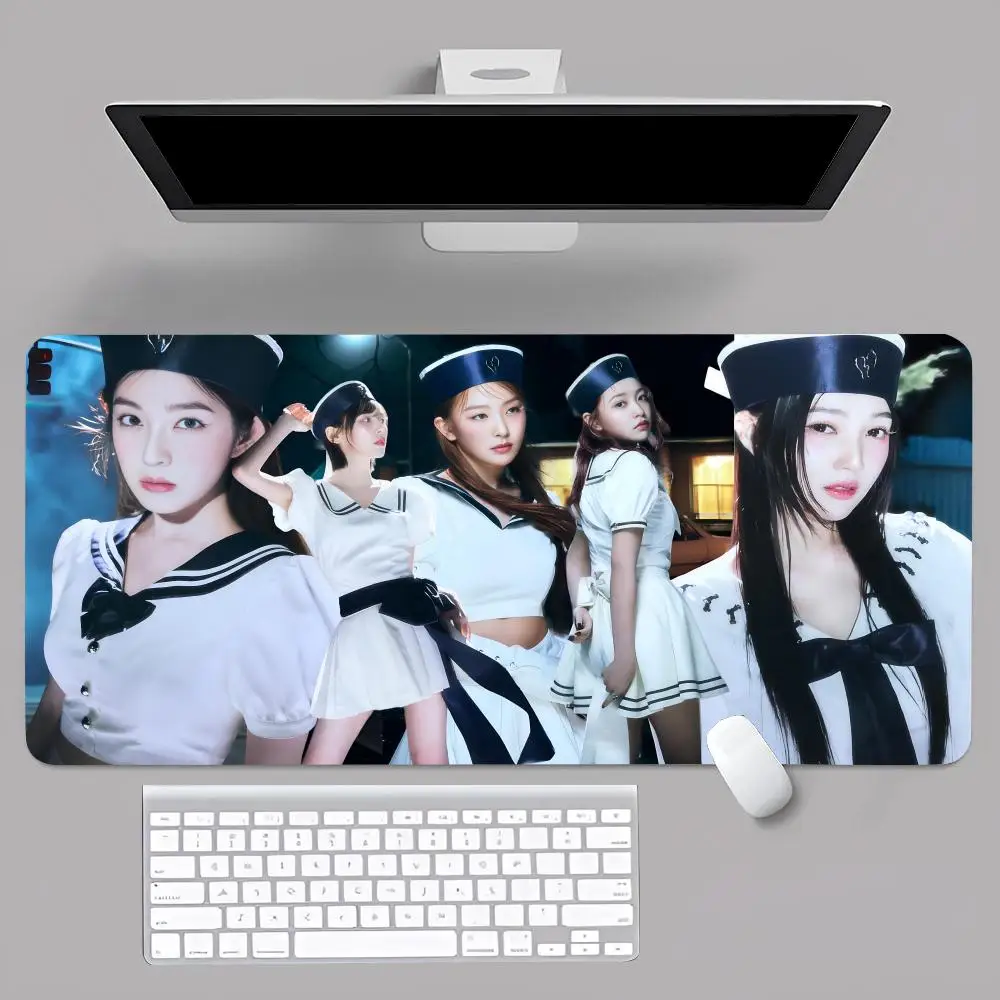 1PC Singer For R-Red V-Velvet MINISO Mouse Pad Anime Game Mouse Pad Computer Desk Pad Office Carpet Laptop Mouse Pad