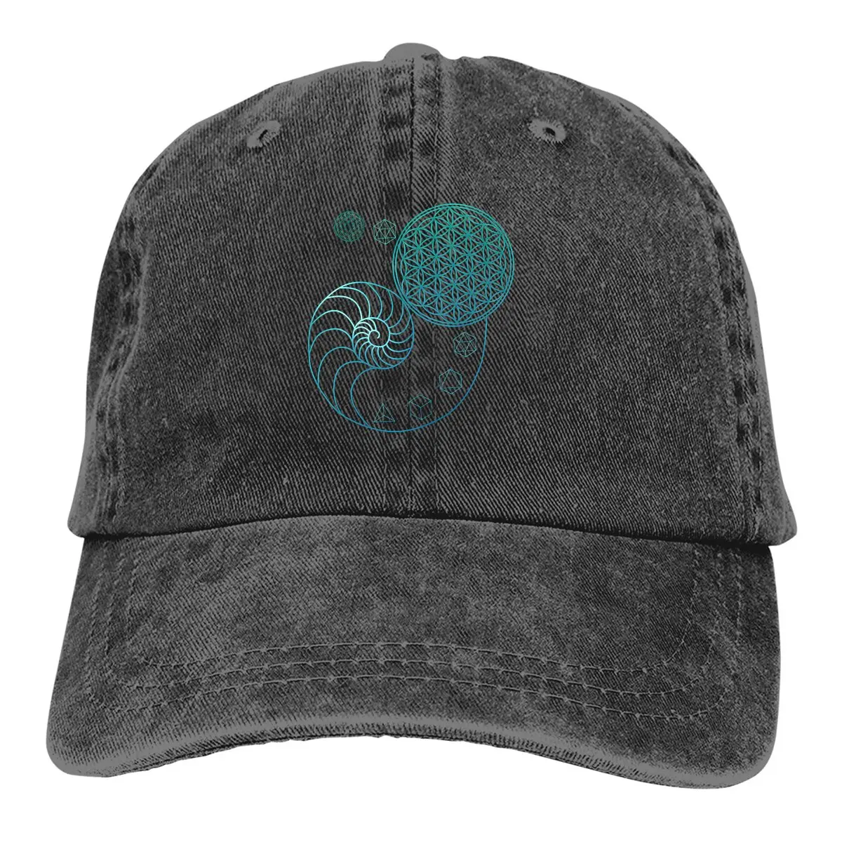 

Cap Sun Visor Sacred Geometry Spiral Of Creation Hip Hop Caps Fibonacci Sequence Golden Ratio Cowboy Hat Peaked Trucker Dad Hats