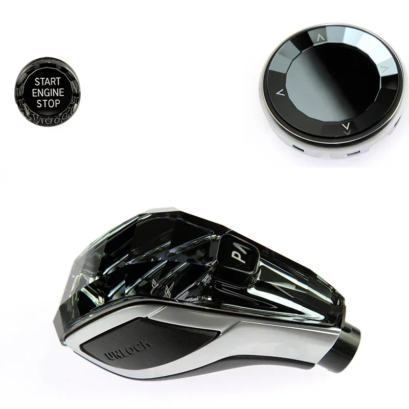 

The crystal three-piece set of gearshift knobs is suitable for the X5 series G chassis G05, G15, G20, G30 and G29