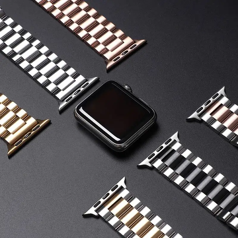 Pulseira de Relógio Inteligente em Aço Inoxidável, Alça de Metal, Ultra 49mm, 8mm, 7mm, 45mm, 41mm, iWatch 6, 5, 4, 3, SE, 44mm, 42 milímetros, 40