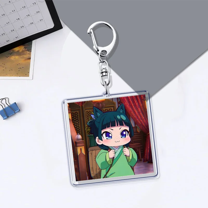 لطيف أنيمي جيل سلاسل المفاتيح للإكسسوارات حقيبة الأرجواني الأخضر شخصيات الشعر سيارة مفتاح سلسلة خاتم هدايا الرجعية Keyrings
