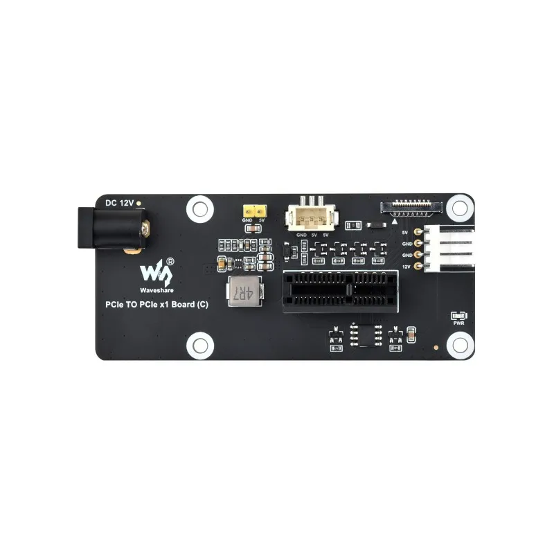 Waveshare PCIe TO PCIe x1 Board (C),FFC Connector To Standard PCIe x1 Slot Adapter Board (C) For Raspberry Pi 5