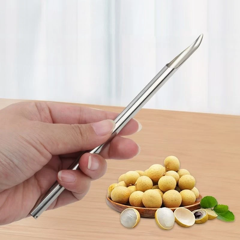 

Stainless Steel Lychee Peeler New Household Creative Longan Seeder Kitchen Tools Longan Peeler Lychee Seeder and Meat Extractor