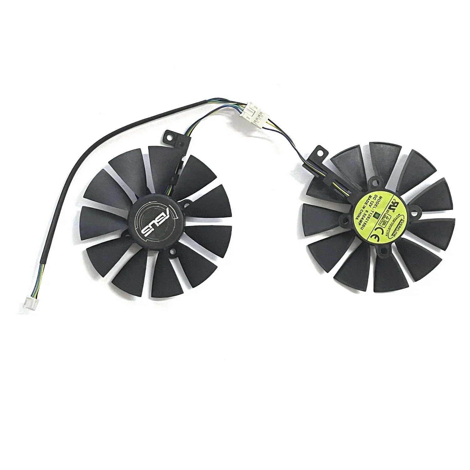 T129215BU PLD09210S12HH FDC10U12S9-C RX580 Fan for Arez Asus Radeon RX 470 4Gb Mining 570 580 Expedition OC Graphics Cooling Fan