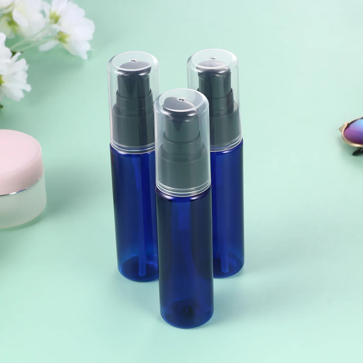 

10Pcs Portable Travel Pump Bottle Set Small Refillable Empty Lotion Bottles Leakproof Empty Pump Bottle