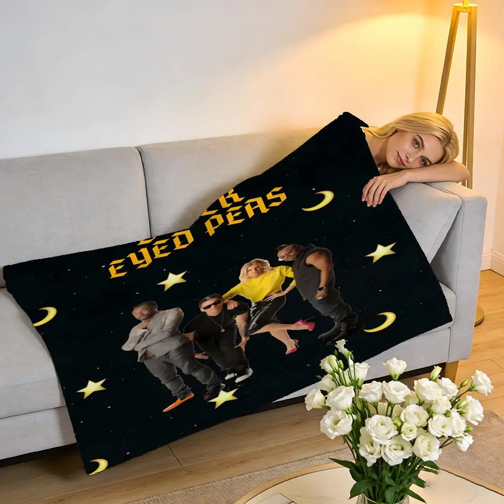 

Плед Black Eyed Peas из короткого плюша высокой плотности, мягкий, для дивана, для помещений с кондиционером.