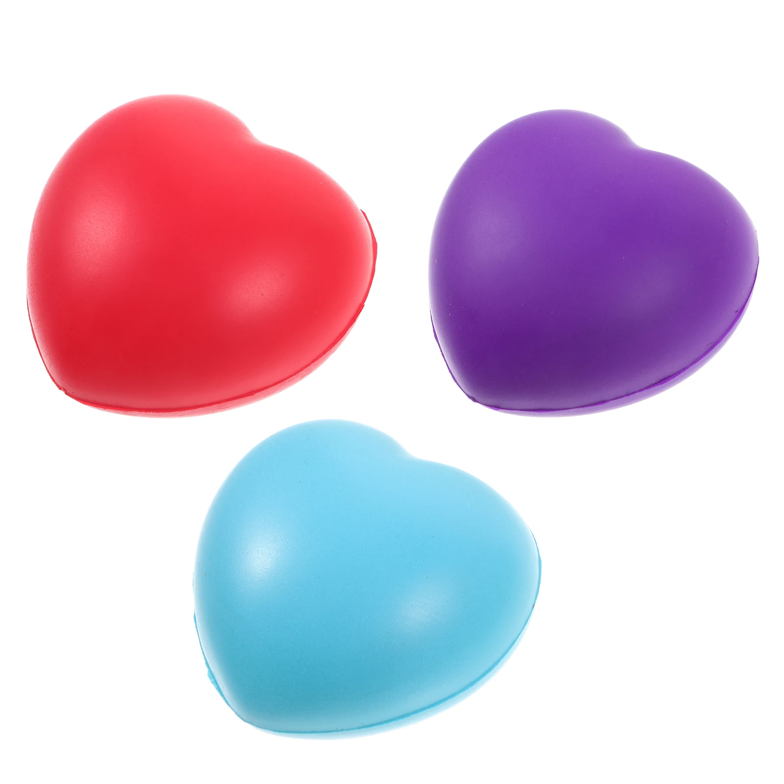 3Pcs Heart Shaped Hand Grip Ball Hand Exercise Ball Heart Shaped Squeeze Stress Ball Finger Massage Ball Hand Grip Ball