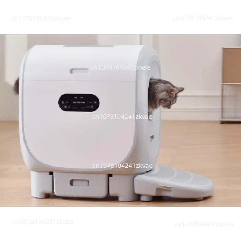 automatic cat litter basin oversized smart toilet electric cat products anti-splash closed shit shovel machine