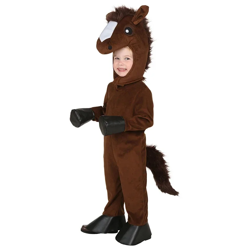 

qq0232025 New Arrival Uniese Boys Girls Lamb Woolly Sheep Child Horse Costume