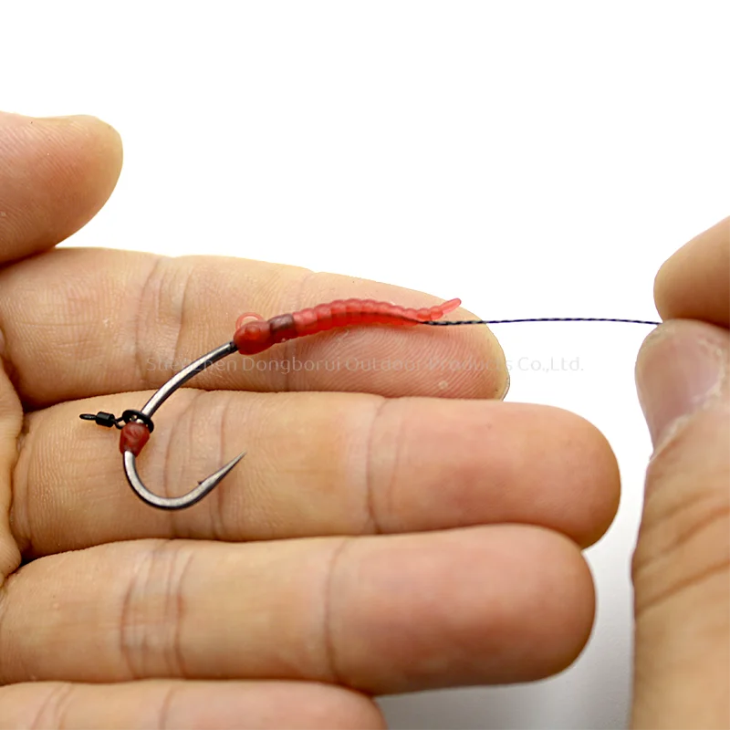 20 Stück Karpfenangel-Zubehör: Rote Wurmmarkierer, Haken-Kickers, D-Rig-Kicker, Aligner-Hülsen für Karpfen-Rig-Ausrüstung – Detail 4