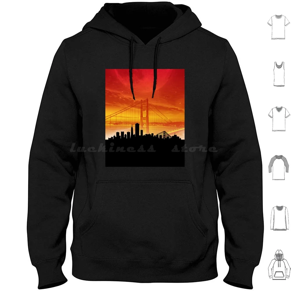 San Francisco Hoodie cotton Long Sleeve Art