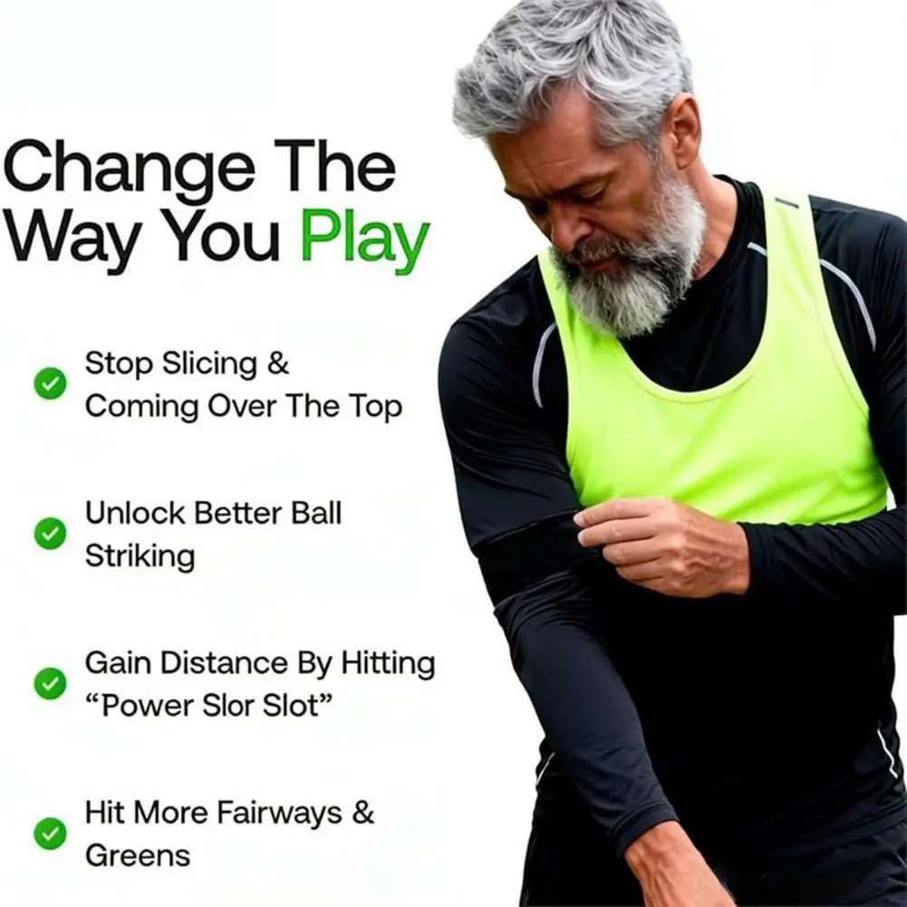 Golf Arm Guide Band Golf Swing Trainer Arm Band Posture Corrector Elastic Band Golf Practice Training Aid for Men Women Beginner