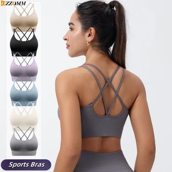 1PC Bawełniane biustonosze sportowe dla kobiet Push Up Solidny biustonosz sportowy do biegania Siłownia dla kobiet Biustonosz sportowy dla dziewczynki Bielizna Fitness Bieganie Joga Sport Top