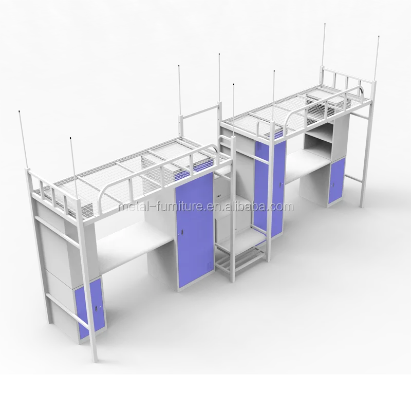 Dormitory Bunk Bed ,bunk bed with desk and wardrobe,bunk beds with study table