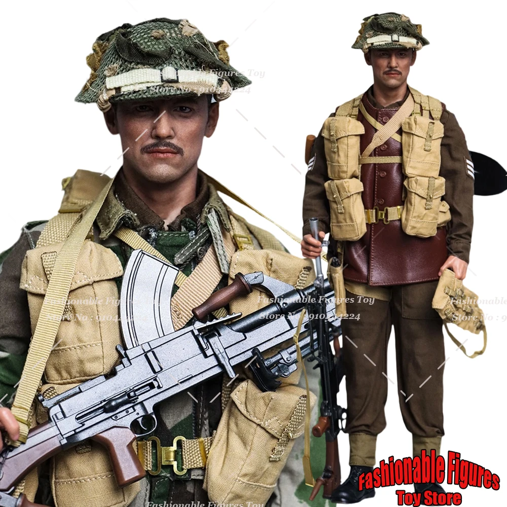 

UJINDOU UD9042 1/6 Men Soldier 51st Highland division Bren Gunner Black Watch Normandy 1944 Full Set 12Inch Action Figure Model