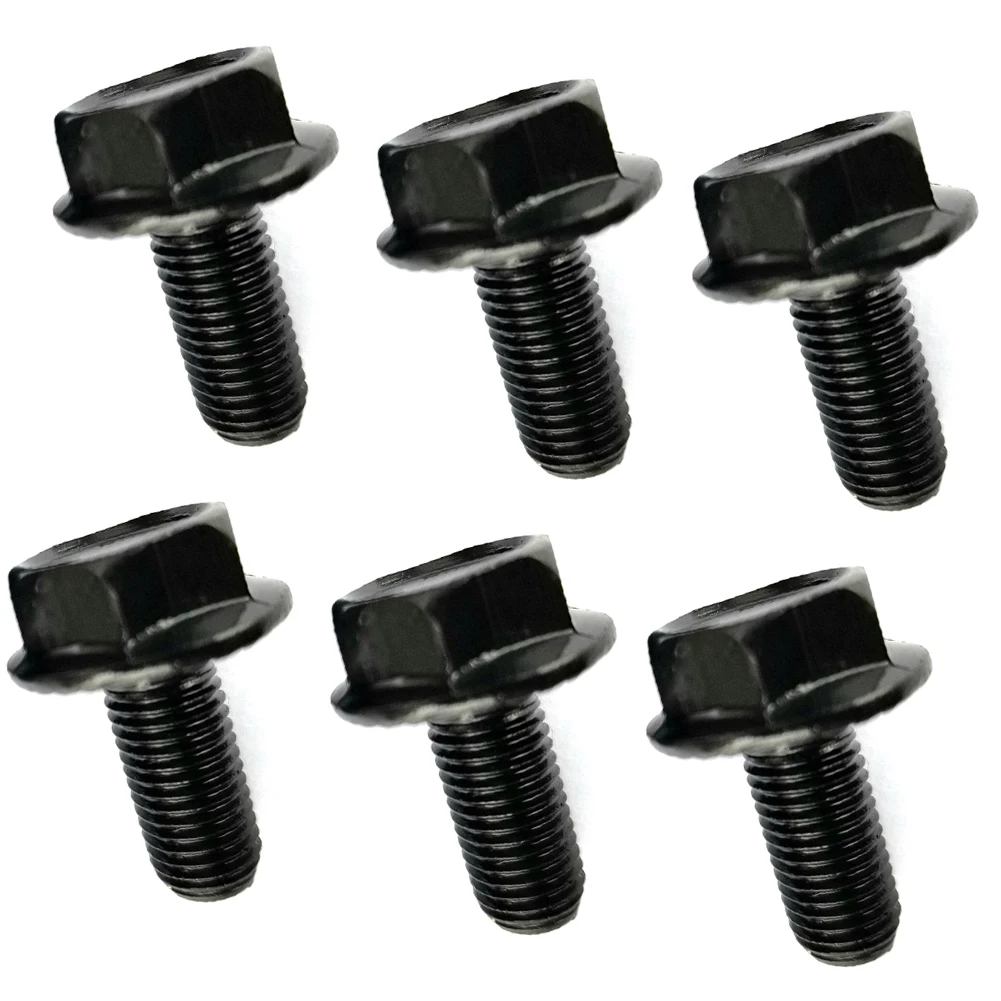 High Quality Bike CrankArm Bolt 18mm Thread Length 24mm Total Length M8 8mm Thread Diameter Set Of 6 Strong Tension