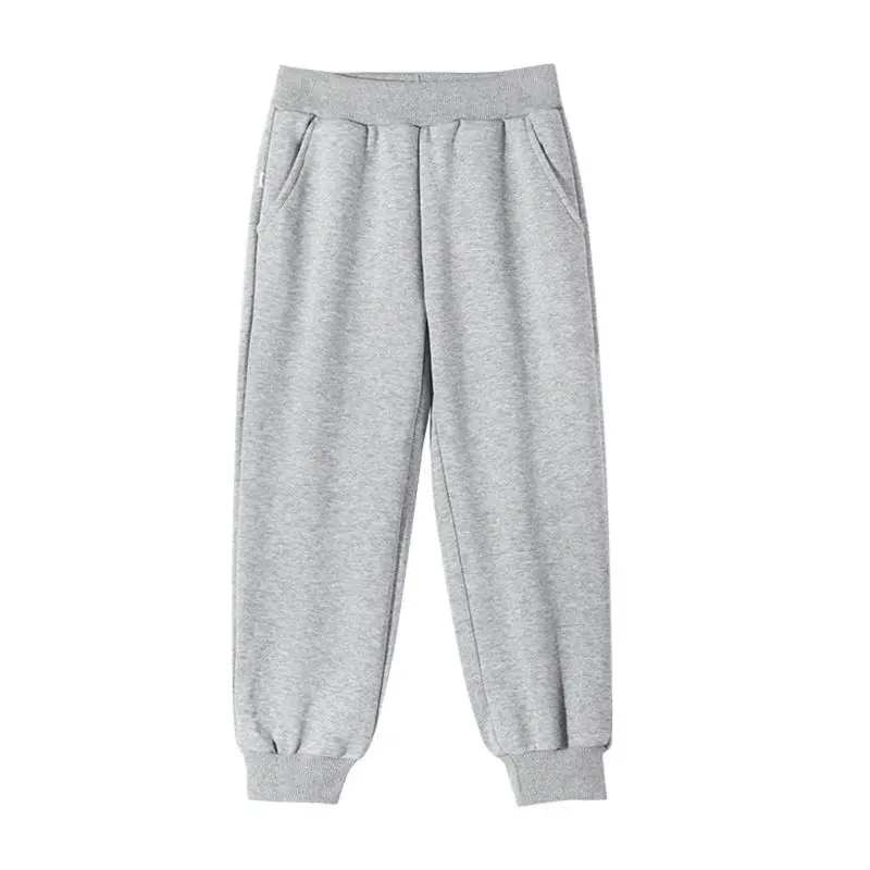 

Autumn Winter Children's Casual Sports Sweatpants Boys Thick Fleece Pants 4-14 Years Kids Sport Pants for Hiking Climbing