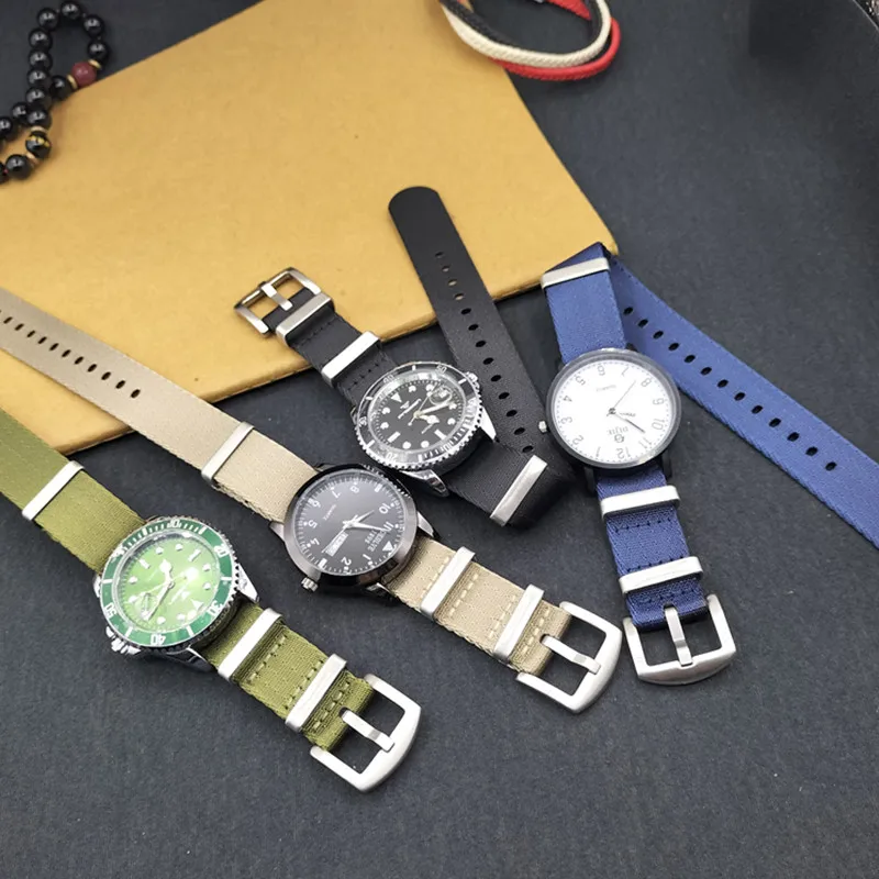 Strap High quality nylon watch strap bracelet washable replacement strap 22mm 20mm 24mm 18mm