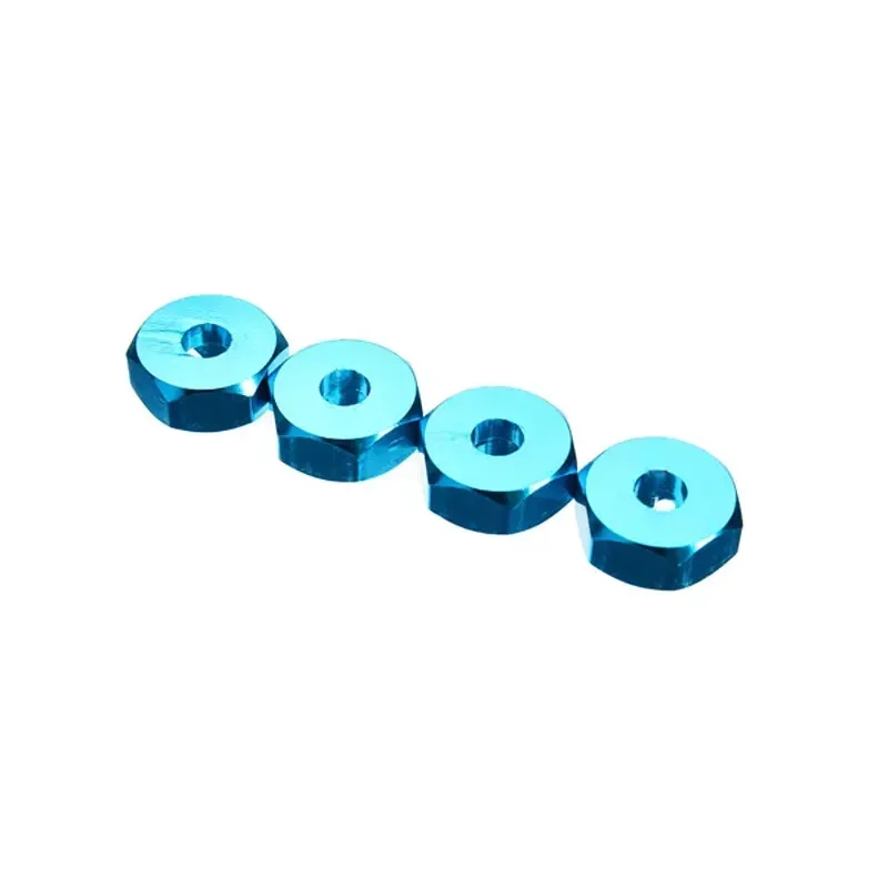 4Pcs Hexagonal Combiner Wheel Rim Hex 7Mm Upgrade 12Mm Metal Adapter for 1/18 Wltoys A949 A959 A969 A979 K929 1/10 Tires