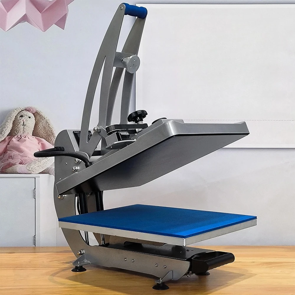 16x20 الشريحة السيارات المفتوحة تي شيرت طابعة التسامي نقل تصاميم آلة الصحافة الحرارة 40x50 مع درج