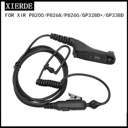 Earpiece Mic for Motorola MTP6550 MTP850S XIR P8268 P8200 APX4000 APX2000 APX6000 DP4800 DP3400 Walkie Talkie Headset  Earphone