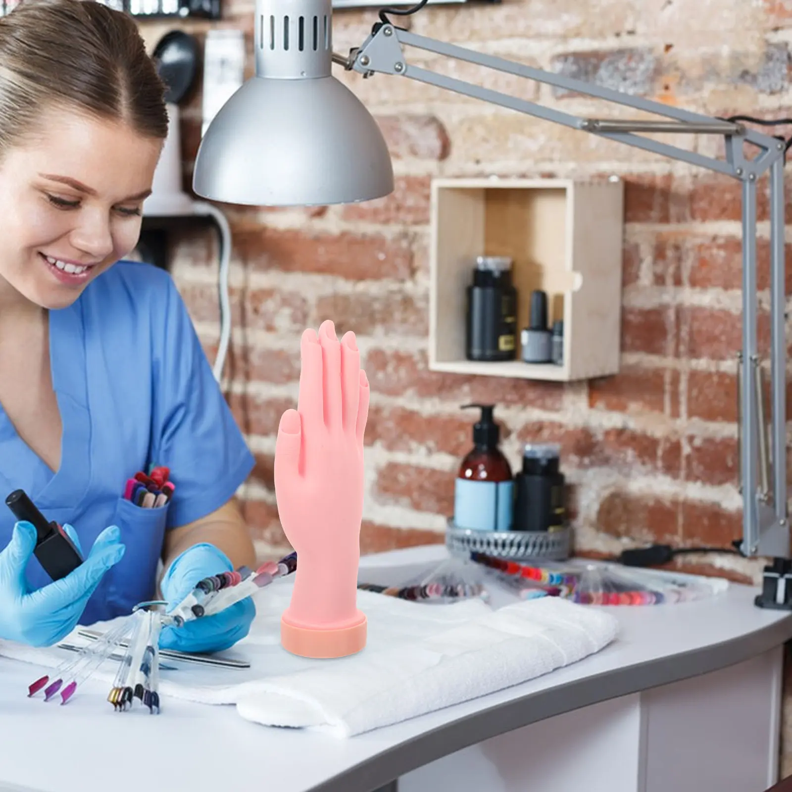 

Искусственная рука для тренировки маникюра: гибкая, реалистичная, многоразовая, с текстурой кожи, для нейл-арта