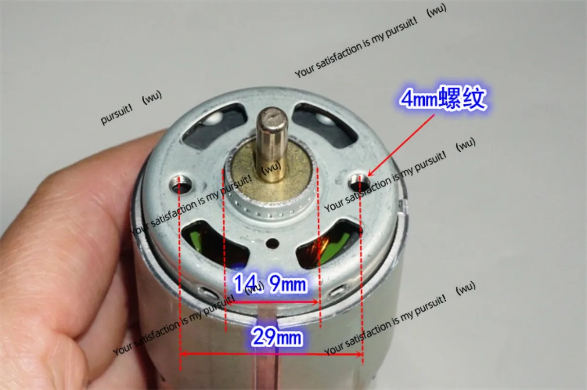 Suitable for RS-775WC-A010 DC motor 12/18/14 21000 rpm, high speed torque, power, suitable for electric drills, garden tools