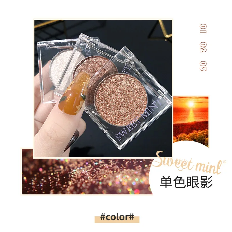 Paleta de sombras SWEET MINT Ultra Glitter - Maquiagem iluminadora metálica Shimmer Galaxy Diamond |   Cosmico Pigmentado de Longa Duração