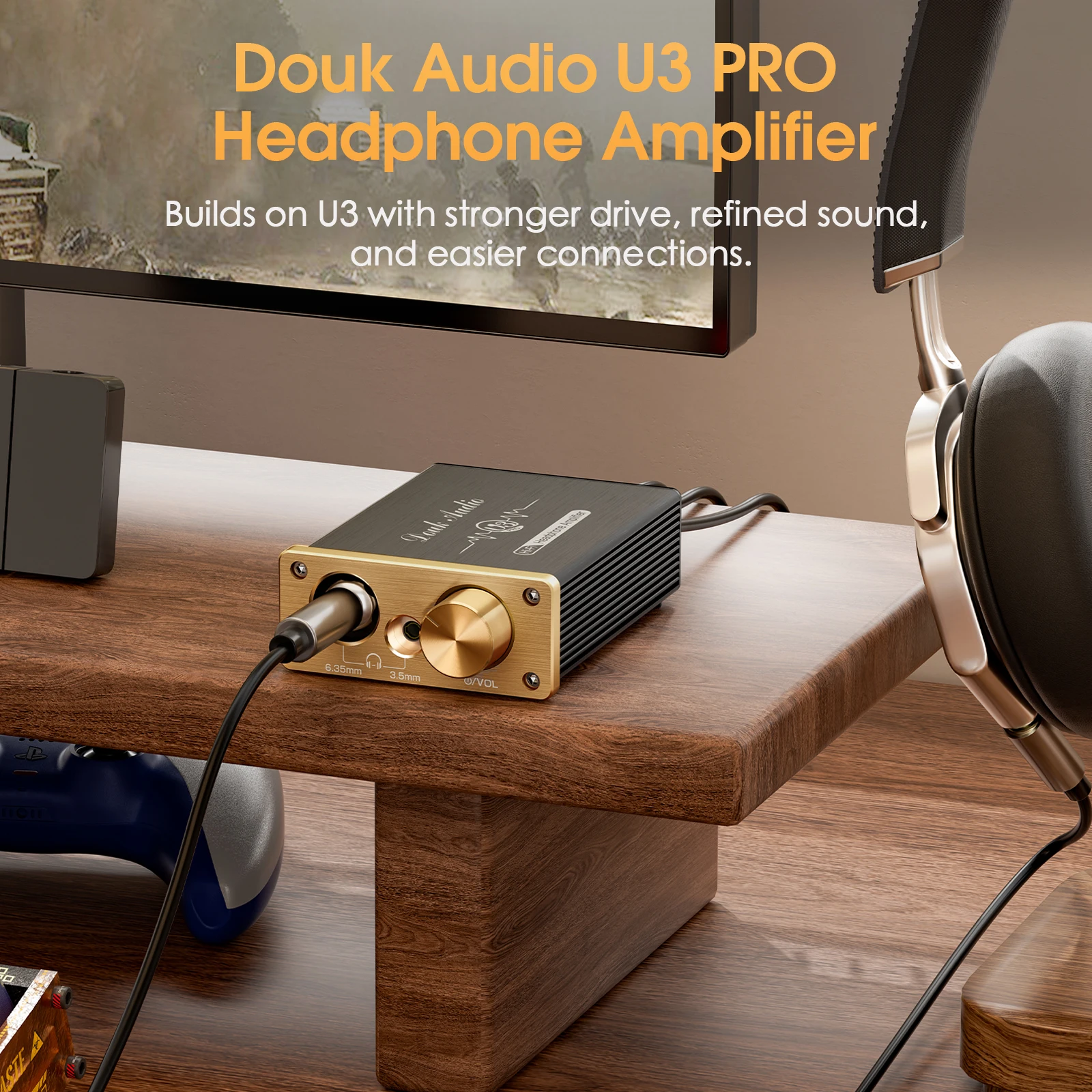 Nobsound U3PRO wzmacniacz słuchawkowy HiFi klasy A Mini wzmacniacz biurkowy do zestawów słuchawkowych DC5V — zdjęcie produktu 4