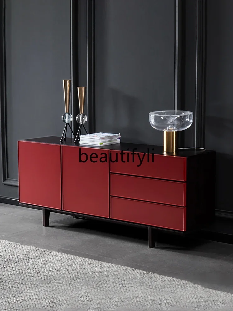 

S1S Italian modern Italian minimalist light luxury dining side cabinet living room Nordic locker