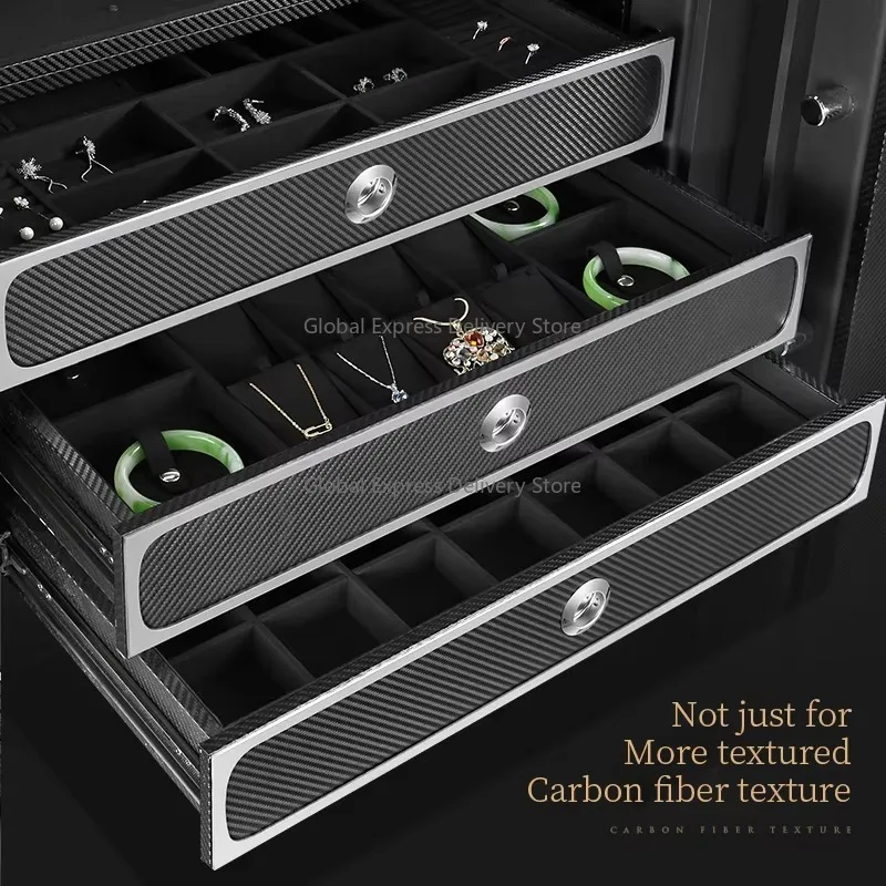 Nuovo orologio sicuro avvolgitore automatico antifurto scatola per orologi sblocco delle impronte digitali 8 12 20 slot